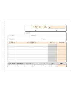 TALONARIO FACTURAS 8º APDO DUPLI LOAN T-67 - Pack de 10 unidades